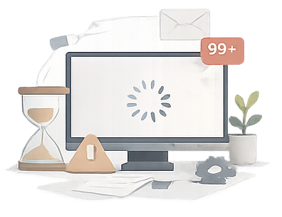 Ferramentas ineficientes